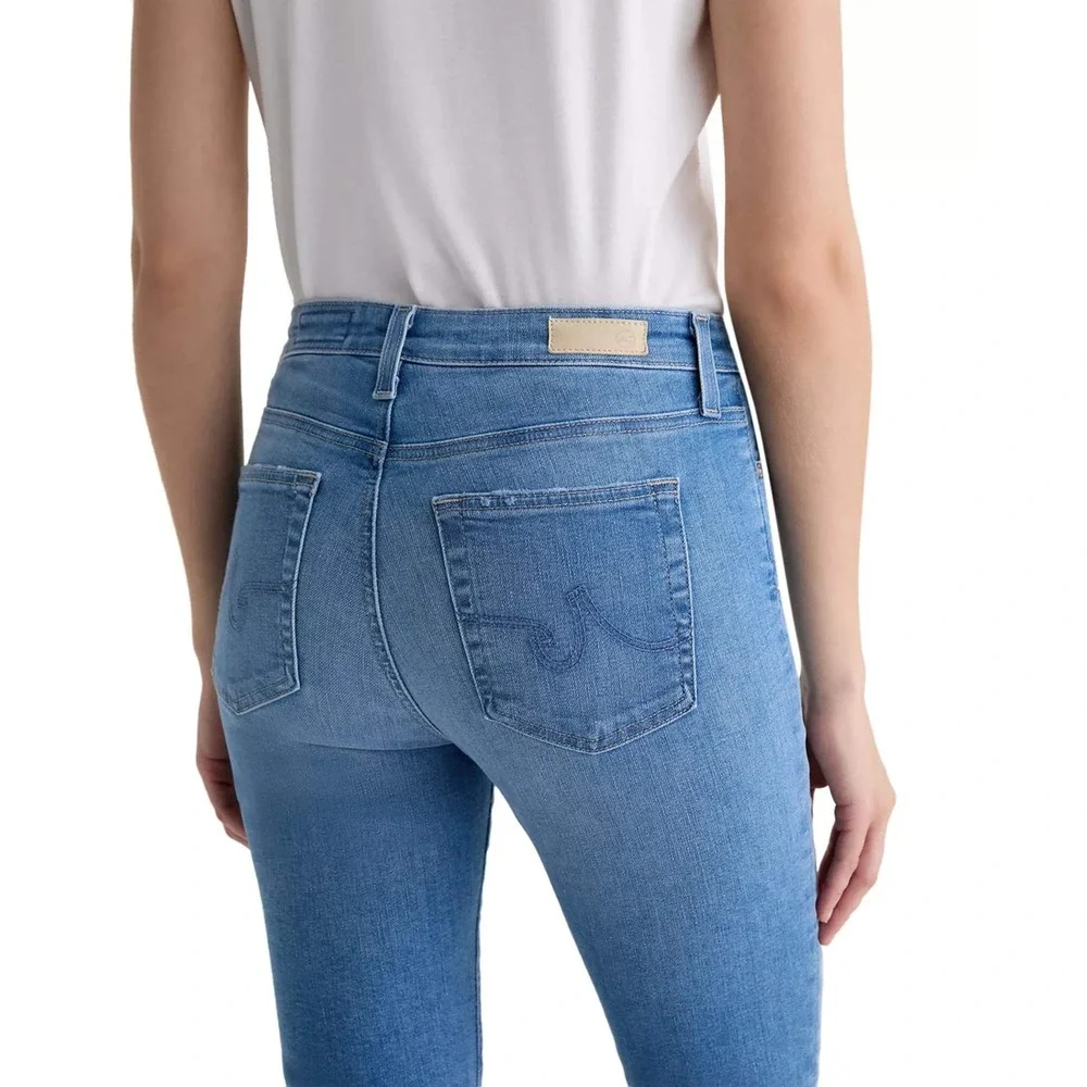 AG Adriano Goldschmied Mari High Rise Slim Straight Jeans in Minimalist Size 32